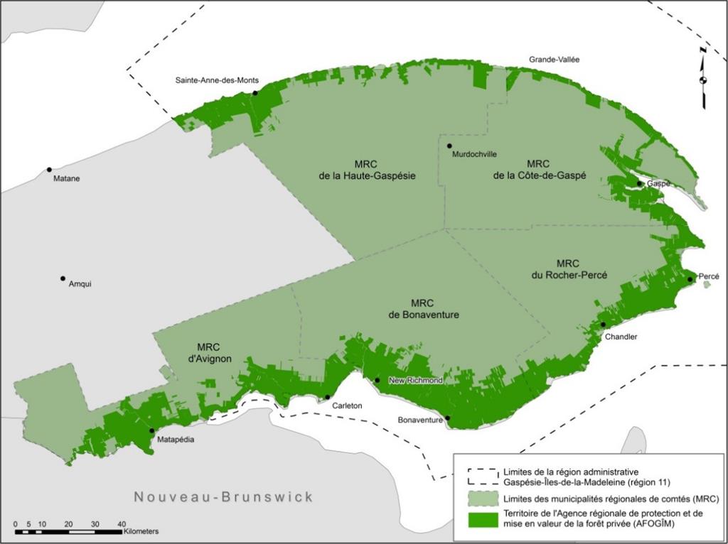Territoire Gaspésie les îles AFOGÎM